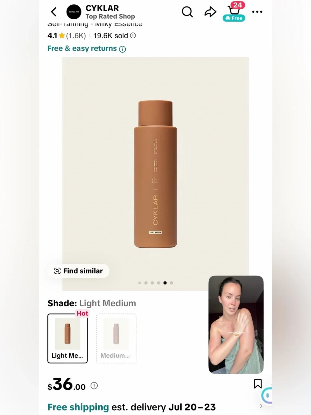 Light Medium Bronzing Self-Tanning Essence — light medium